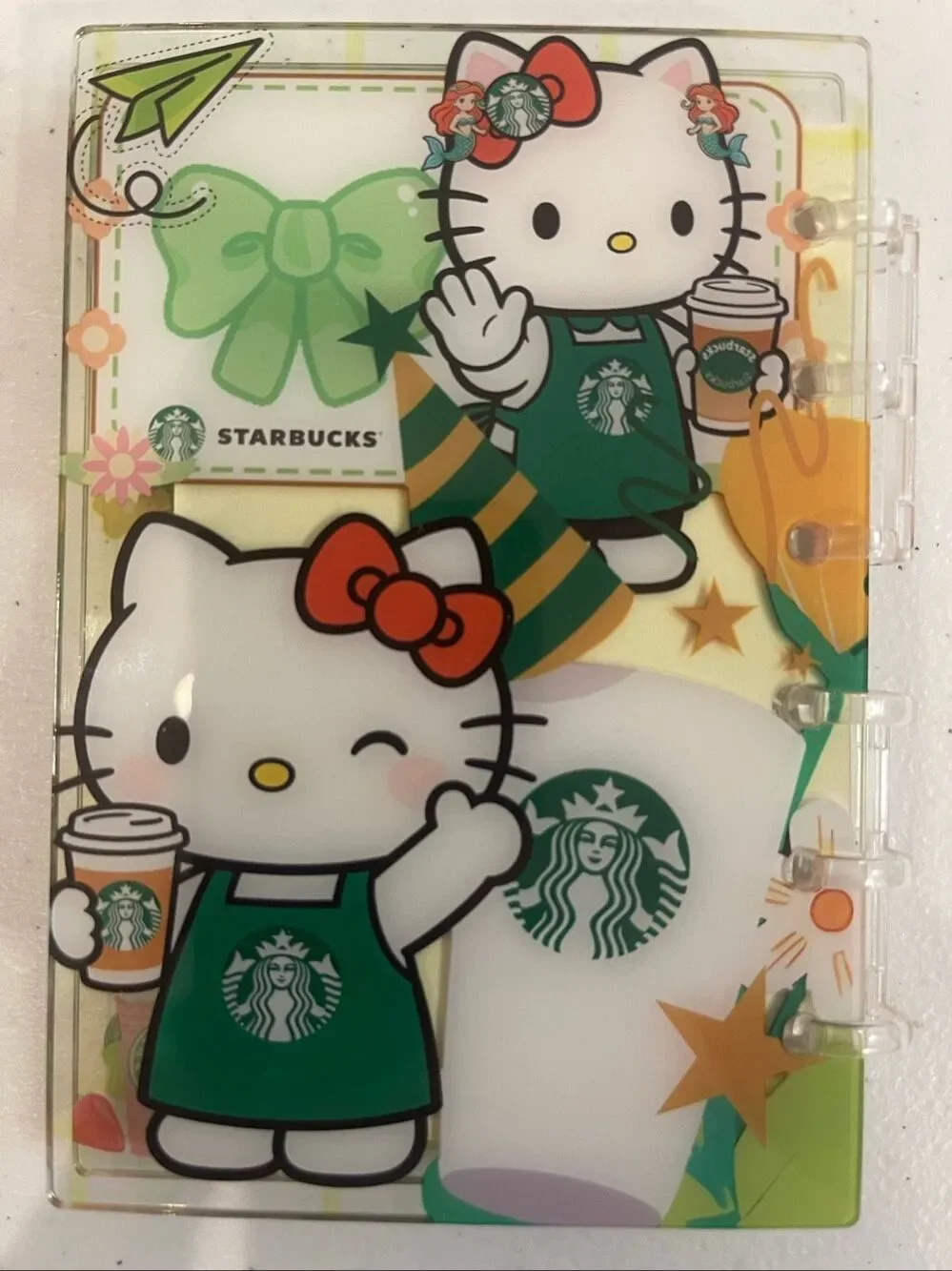 Hello Kitty Acrylic Shaker notebook and pen